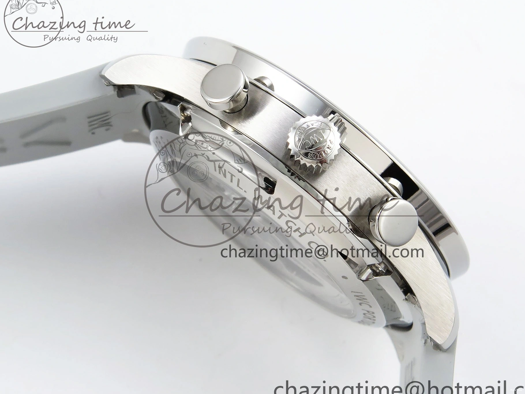 MIROTIME 0212 Portuguese Chrono IW3716 Z+F 1:1 Best Edition White Dial on Gray Rubber Strap A WrinkleFree 7014